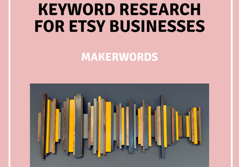 makerwords - keyword research for etsy owners